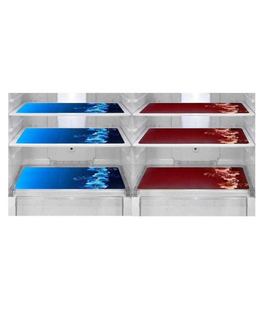 Revexo Set of 6 PVC Multi Fridge Mats Revexo Set of 6 PVC Multi Fridge Mats