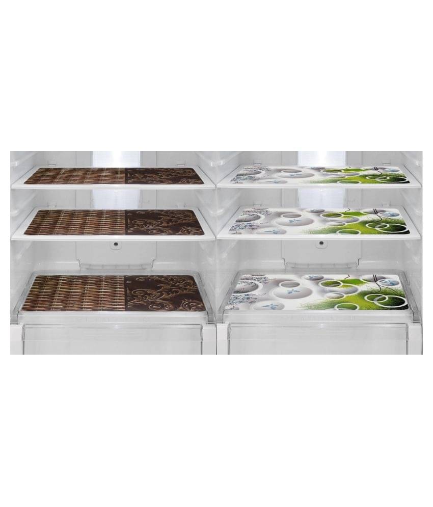     			Revexo Set of 6 PVC Multi Fridge Mats