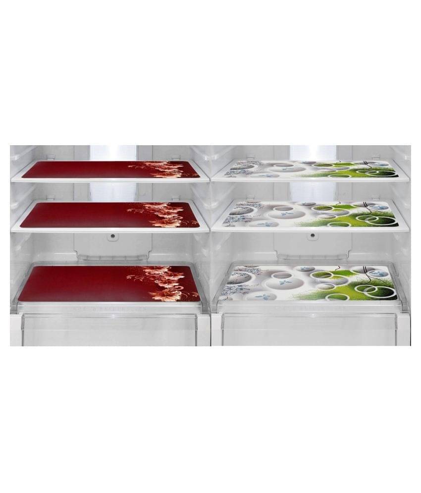     			Revexo Set of 6 PVC Multi Fridge Mats