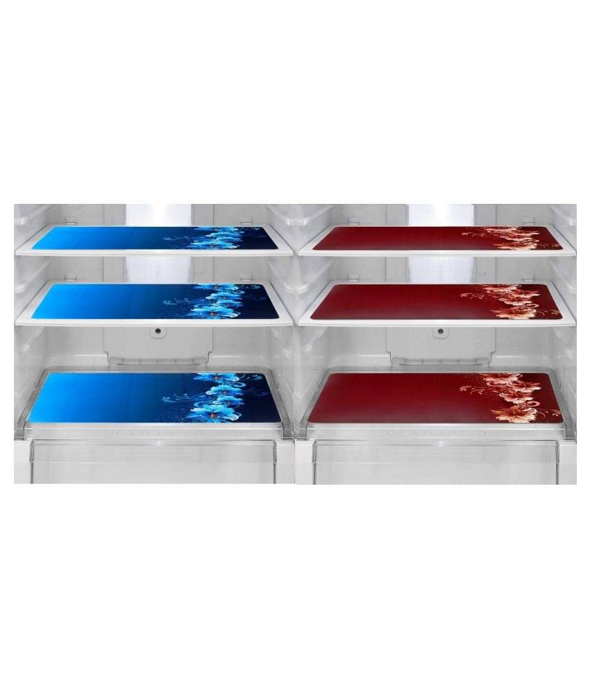 Revexo Set of 6 PVC Multi Fridge Mats Revexo Set of 6 PVC Multi Fridge Mats