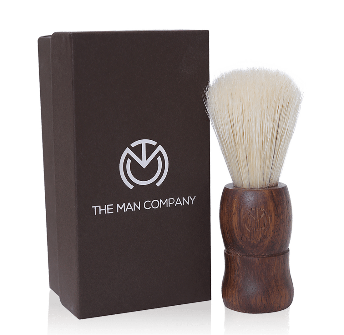     			The Man Company Premium Brown Shaving Brush for Men with Teakwood Handle & Ultra Soft Bristles