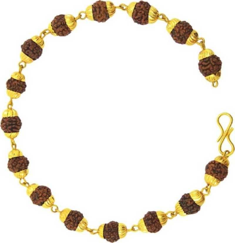 Astrodidi Rudraksha Brass Cap Bracelet Astrodidi Rudraksha Brass Cap Bracelet
