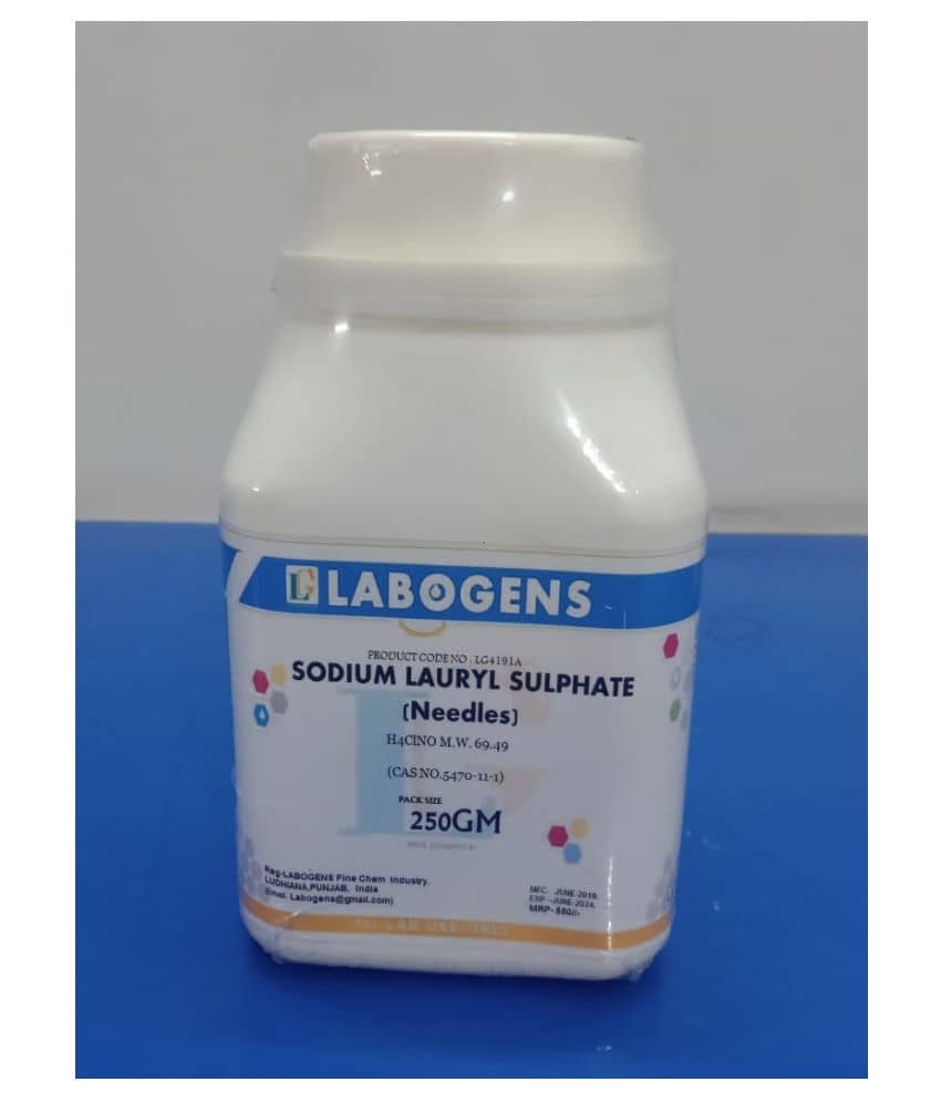 SODIUM LAURYL SULPHATE {NEEDLES} 250GM