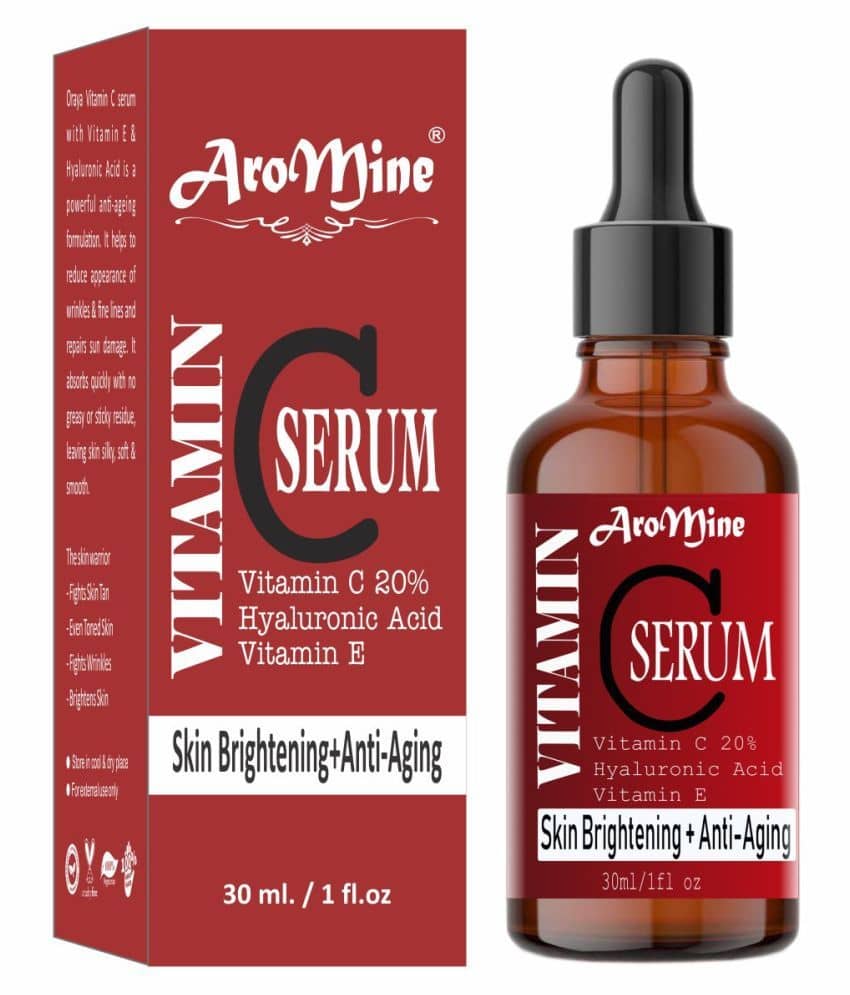 Aromine Vitamin C Face Serum for Skin Brightening (Pack of 2) -30ML each