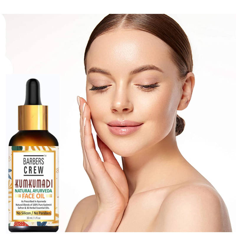 Barbers Crew Ayurvedic Kumkumadi Face Oil For Skin & Anti Aging Face Serum 30 mL Barbers Crew Ayurvedic Kumkumadi Face Oil For Skin & Anti Aging Face Serum 30 mL