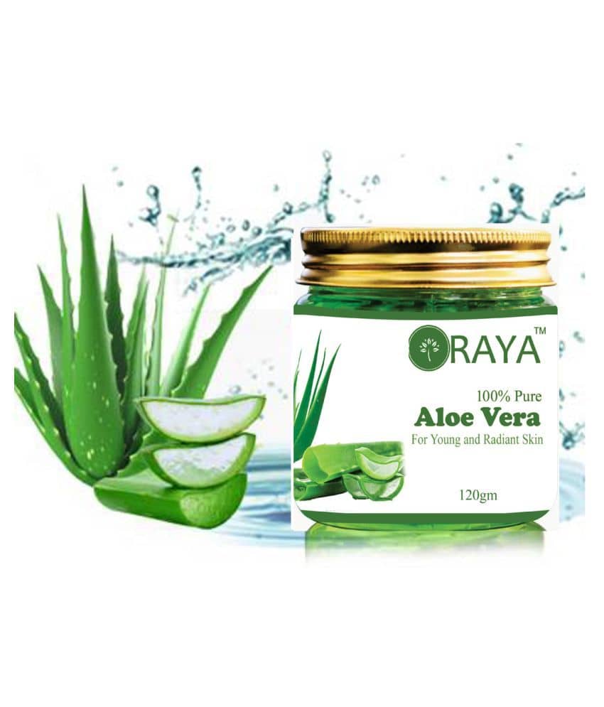 ORAYA 100% Pure AloeVera Gel For Skin,Face care Moisturizing Gel Cleanser 120 mL