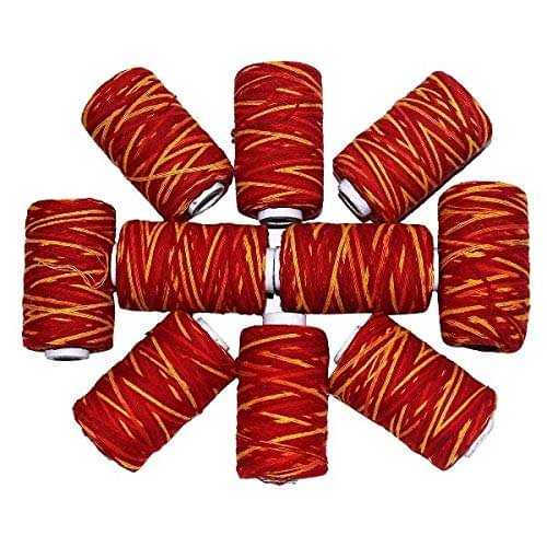     			SINQEX  Hindu Religious Mauli Kalawa Thread Pooja Accessories (Pack of 10 pc.)