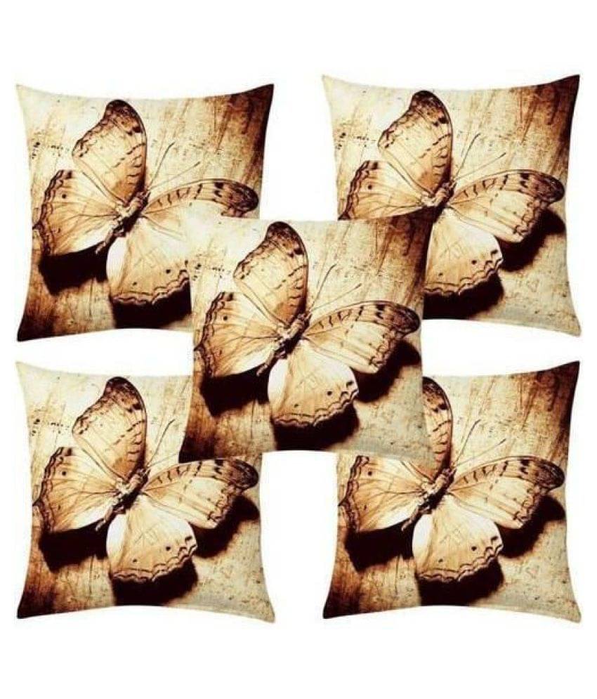 Sky Tex Set of 5 Velvet Cushion Covers 40X40 cm (16X16) Sky Tex Set of 5 Velvet Cushion Covers 40X40 cm (16X16)