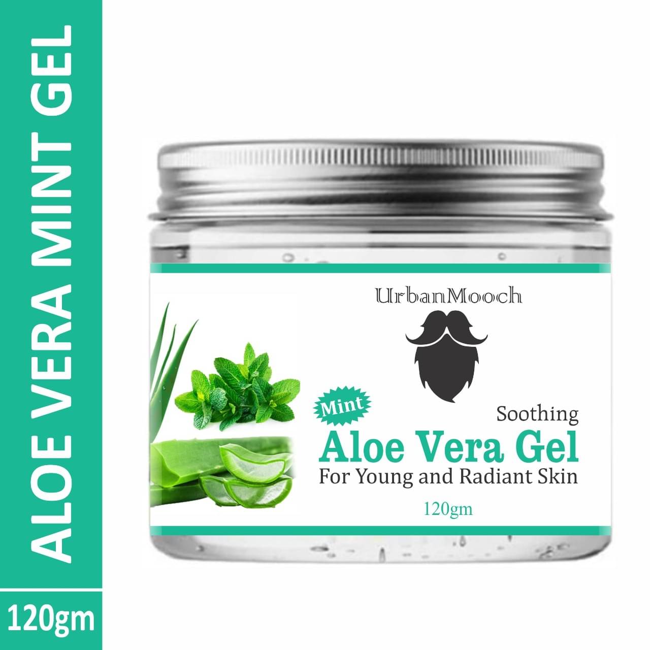     			UrbanMooch 100% Pure & Natural Mint Cool Aloevera Gel For Skin Glowing Cleanser 120 mL