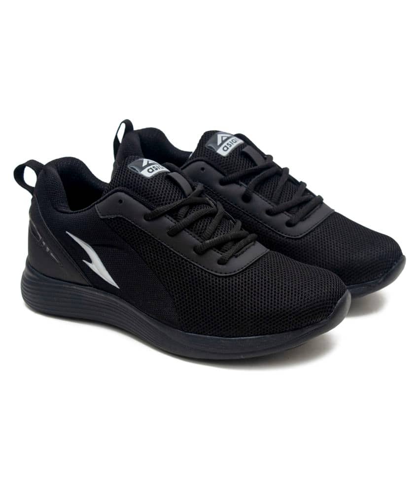 ASIAN Black Men's Sports Running Shoes - Sports Shoes | Buy online on ZillyBuy