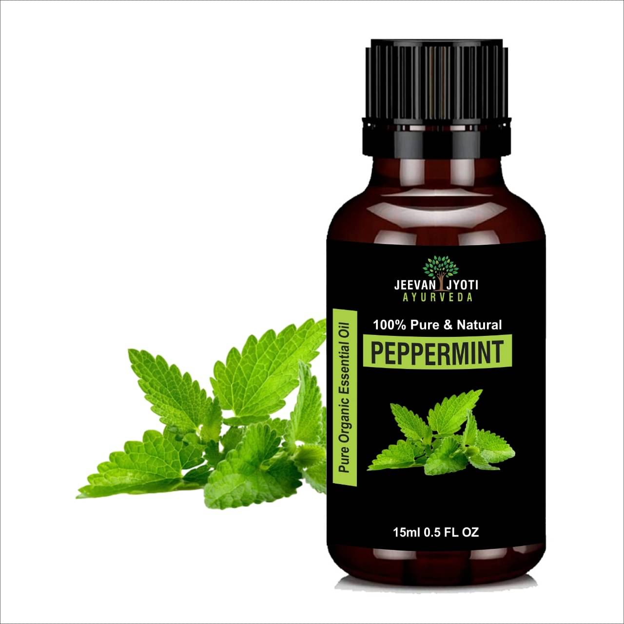 Jeevan Jyoti Ayurveda 100% PAPPERMINT Essential Oil 15 mL Jeevan Jyoti Ayurveda 100% PAPPERMINT Essential Oil 15 mL
