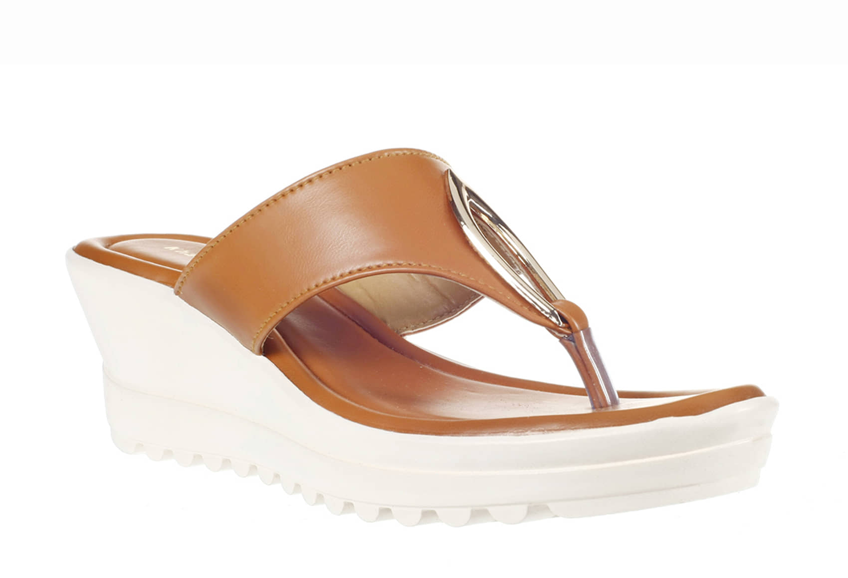 KHADIM Tan Wedges Heels - Heels | Buy online on ZillyBuy
