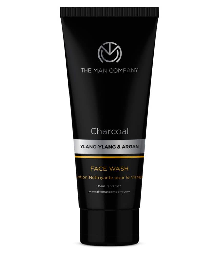 The Man Company Activated Charcoal Face Wash for Men | Ylang Ylang & Argan Essential Oils | Acne Oil Control | 100ml