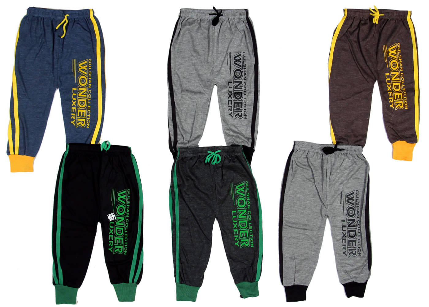     			MS GROUP OF COMPANY Pack of 6 Boys Polyester Trackpant ( Multicolor )