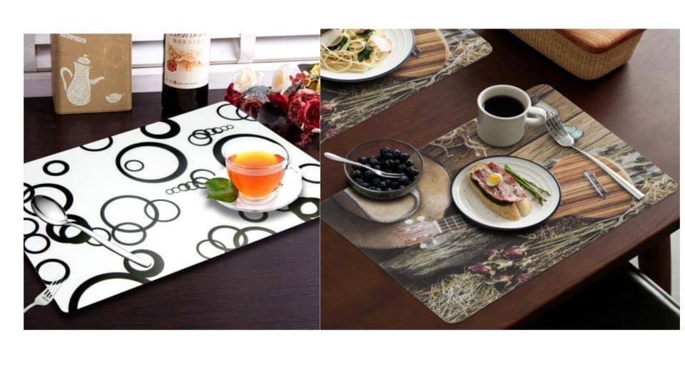     			Revexo Set of 12 PVC Table Mats