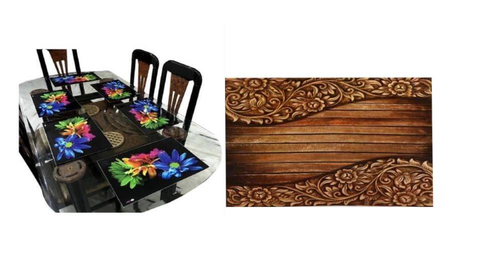     			Revexo Set of 12 PVC Table Mats