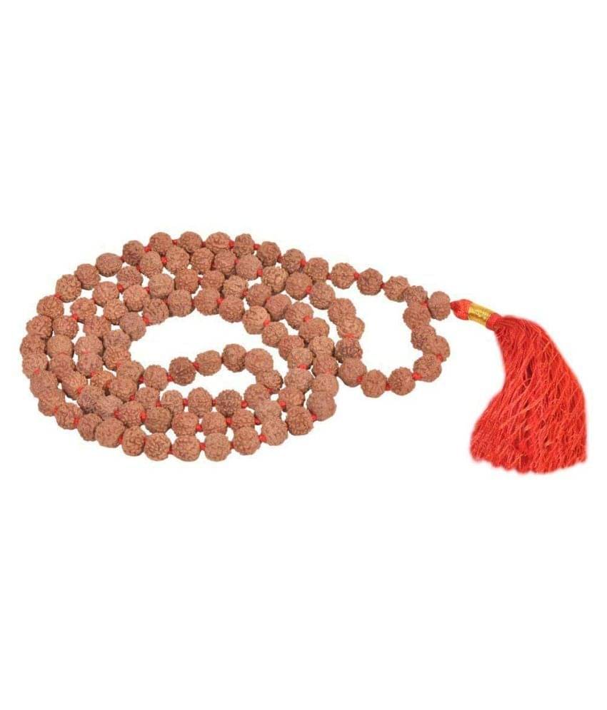     			Rudraksha Pathariya Mala 108 Beads | 5 mukhi Rudraksha Chikni mala | Size of Rudraksha Beads 8mm |Highest Quality of rudraksh Mala Available | rudra Divine