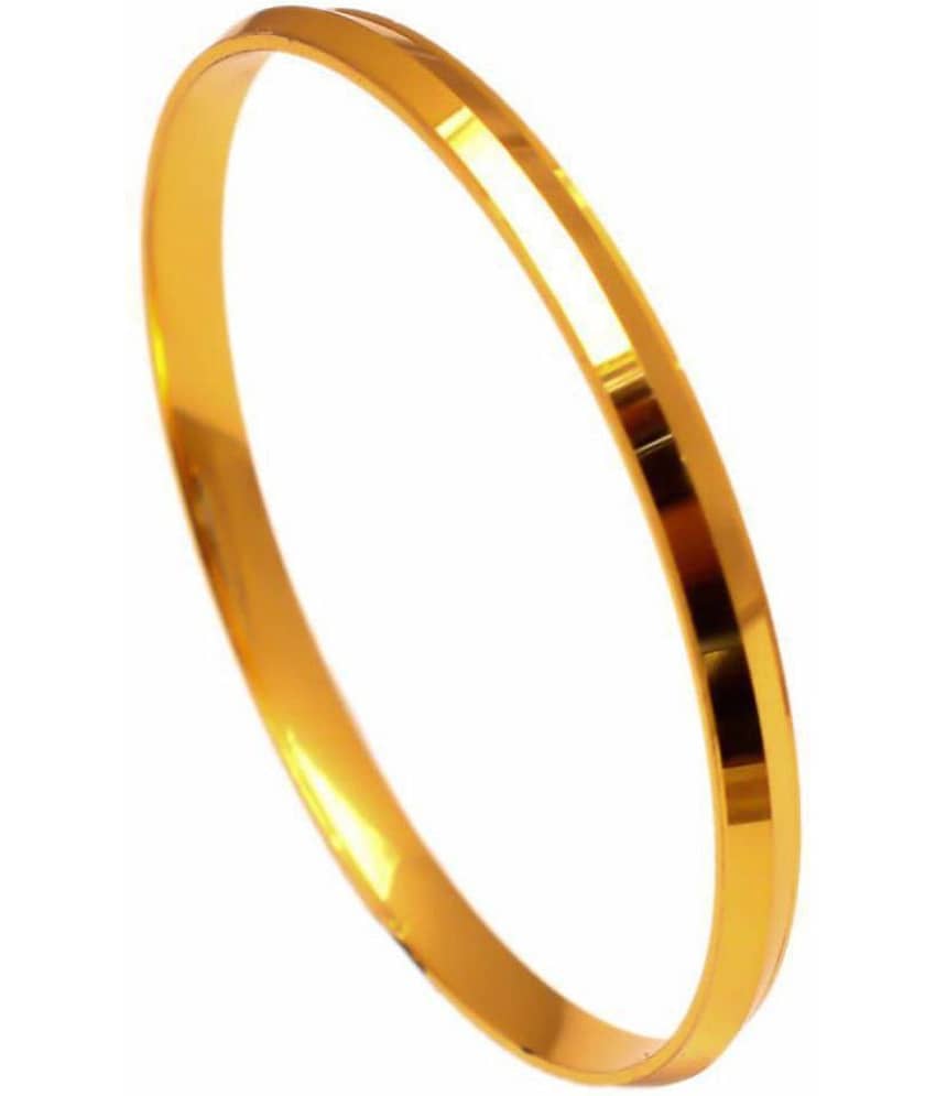 Shining Jewel 22k Gold Plated Punjabi Sikh Kada For Men (SJ_3089) - Bangles & Bracelets | Buy online on ZillyBuy