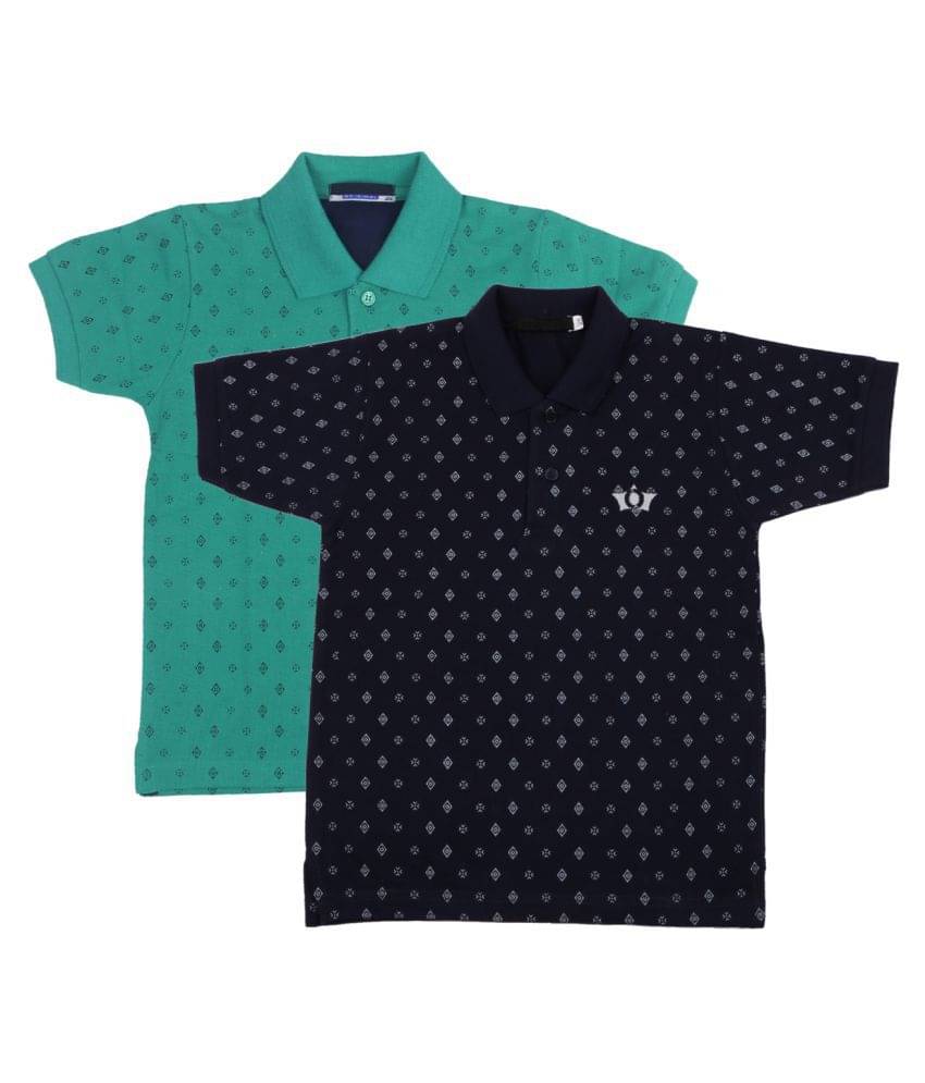     			NEUVIN Pack of 3 Boys Cotton T-Shirt ( Multi Color )