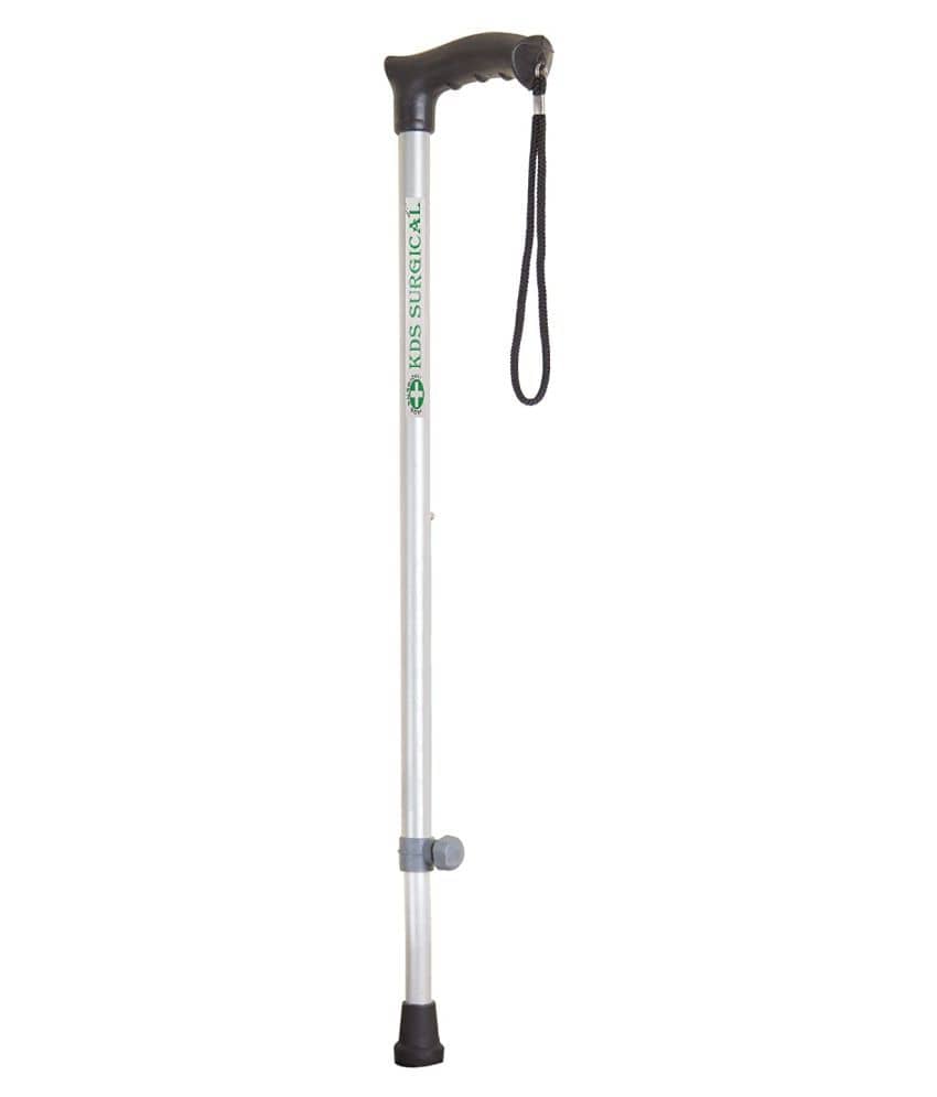 KDS SURGICAL 1 Leg Grey With Hand Support Aluminium Walking Sticks