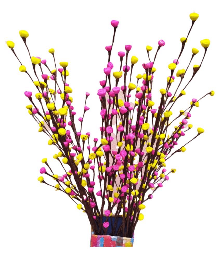 Fab n Style Rose Multicolour Artificial Flowers Bunch - Pack of 1 Fab n Style Rose Multicolour Artificial Flowers Bunch - Pack of 1