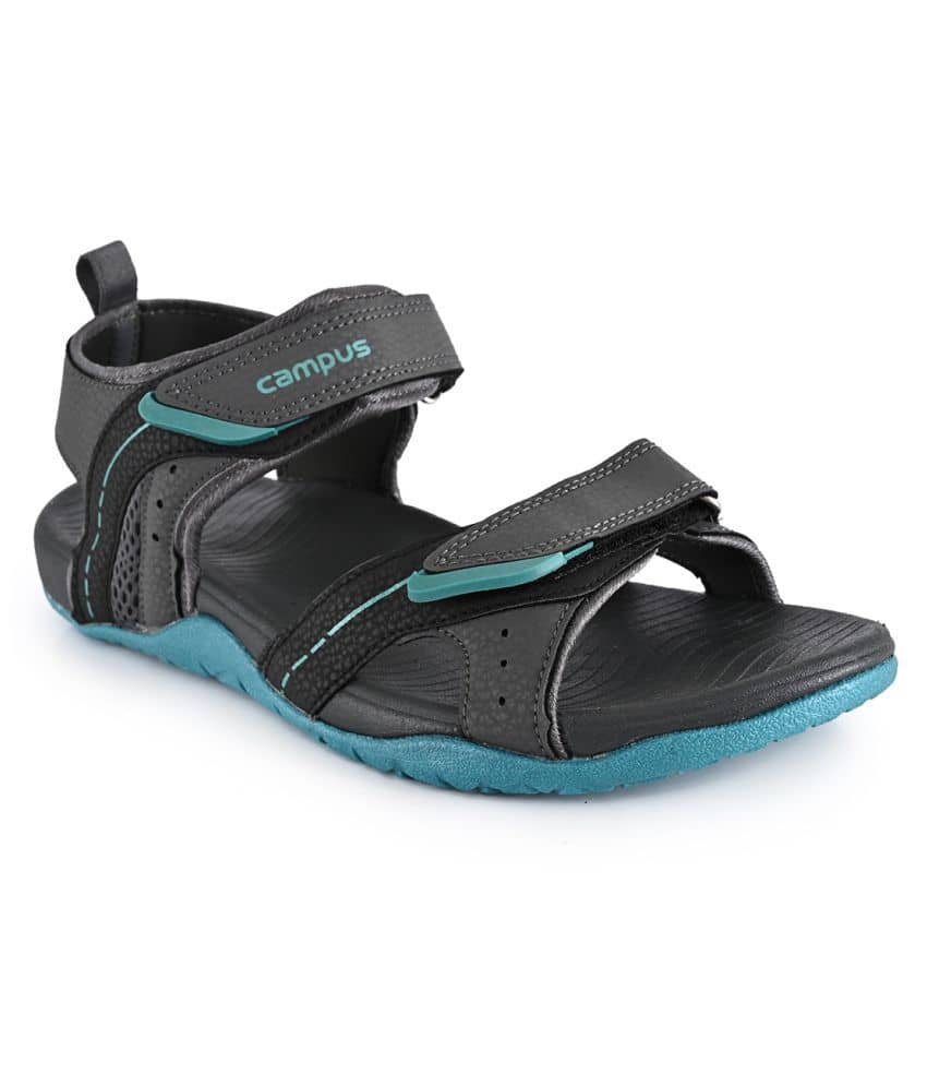 Campus Gray Synthetic Floater Sandals