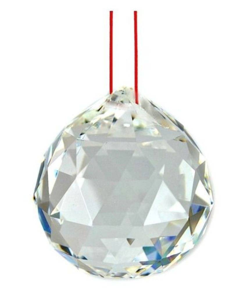     			Feng Shui Crystal Ball With Red Thread