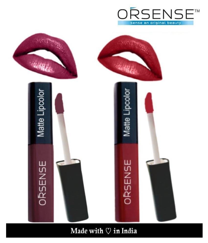     			orsense Liquid Lipstick Ruby Red Pack of 2 10 g