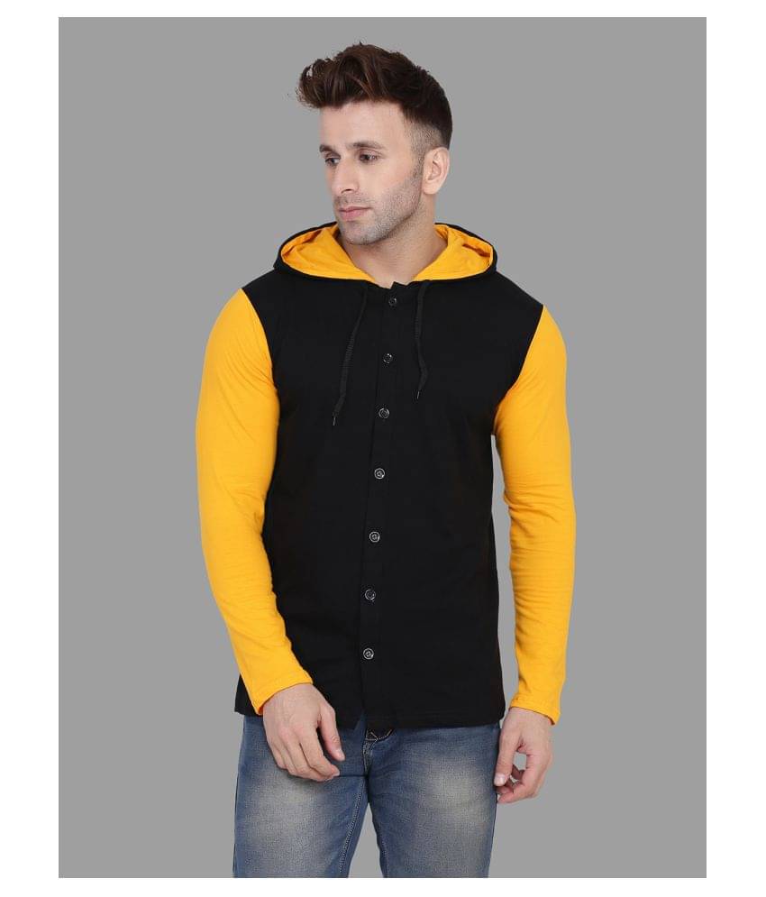     			Tfurnish Cotton Blend Yellow Shirt