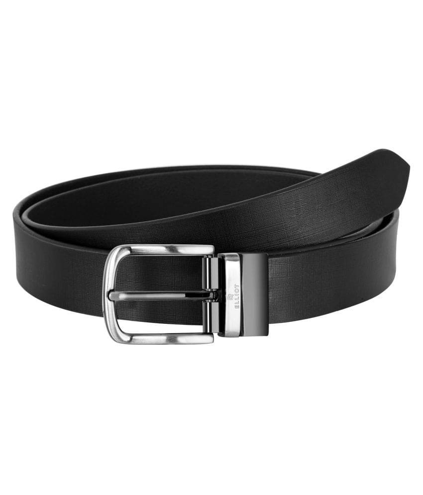     			Elliot Black Leather Formal Belt