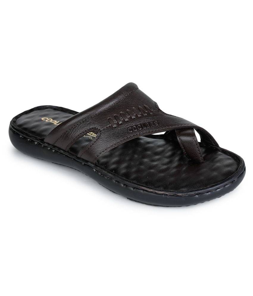     			Liberty Brown Flip Flops
