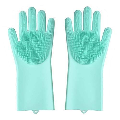     			kaizen corporation silicon scrub gloves Rubber Medium Cleaning Glove
