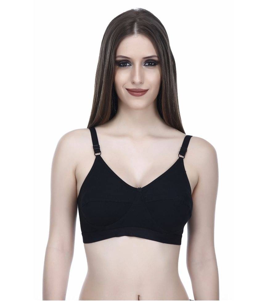 Elina Cotton T-Shirt Bra - Black Elina Cotton T-Shirt Bra - Black