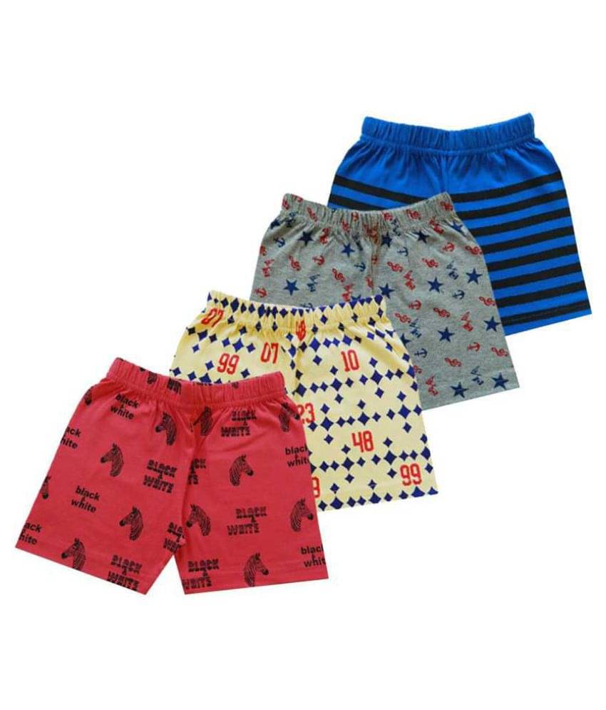     			MIST N FOGG Short for Boys Casual Printed Cotton Shorts