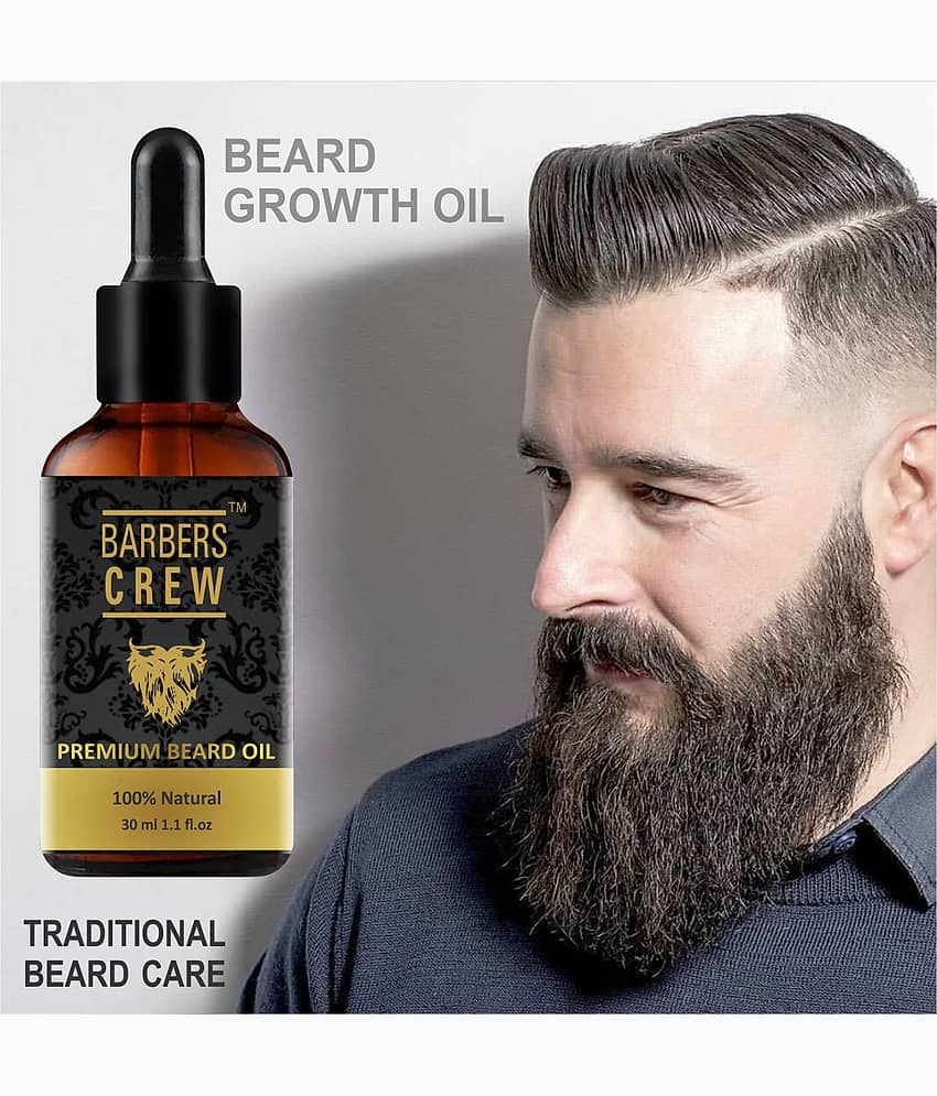 Barbers Crew - 30mL Growth Increasing Beard Oil (Pack of 1) - Beard Care and Tools | Buy online on ZillyBuy