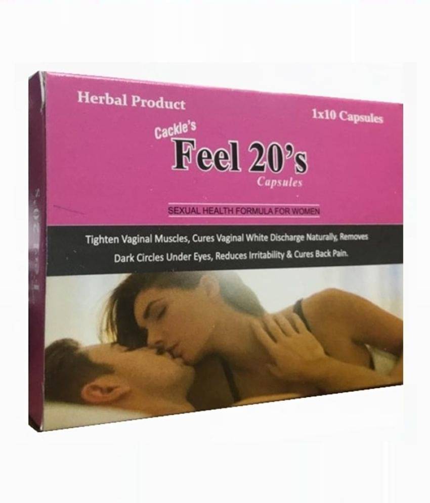 Cackle'S Feel 20'S Capsule For Women (10X10=100) Capsule 10 No.S Pack of 10 Cackle'S Feel 20'S Capsule For Women (10X10=100) Capsule 10 No.S Pack of 10