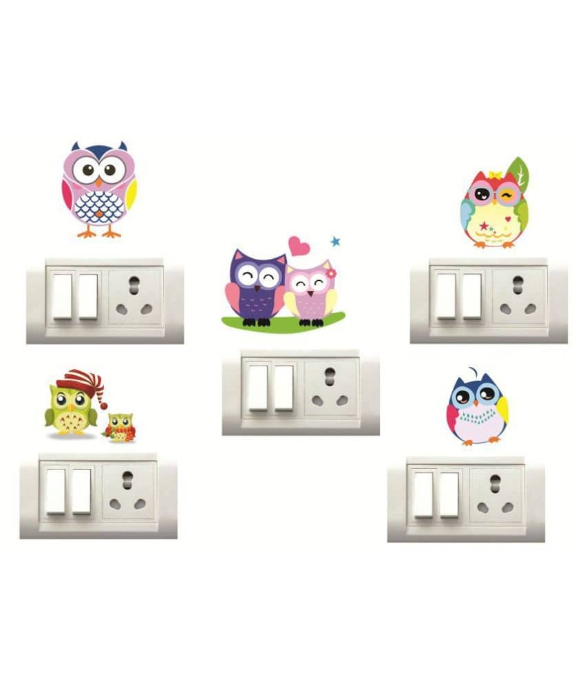 Decor Villa OWL Animals Sticker ( 17 x 25 cms )