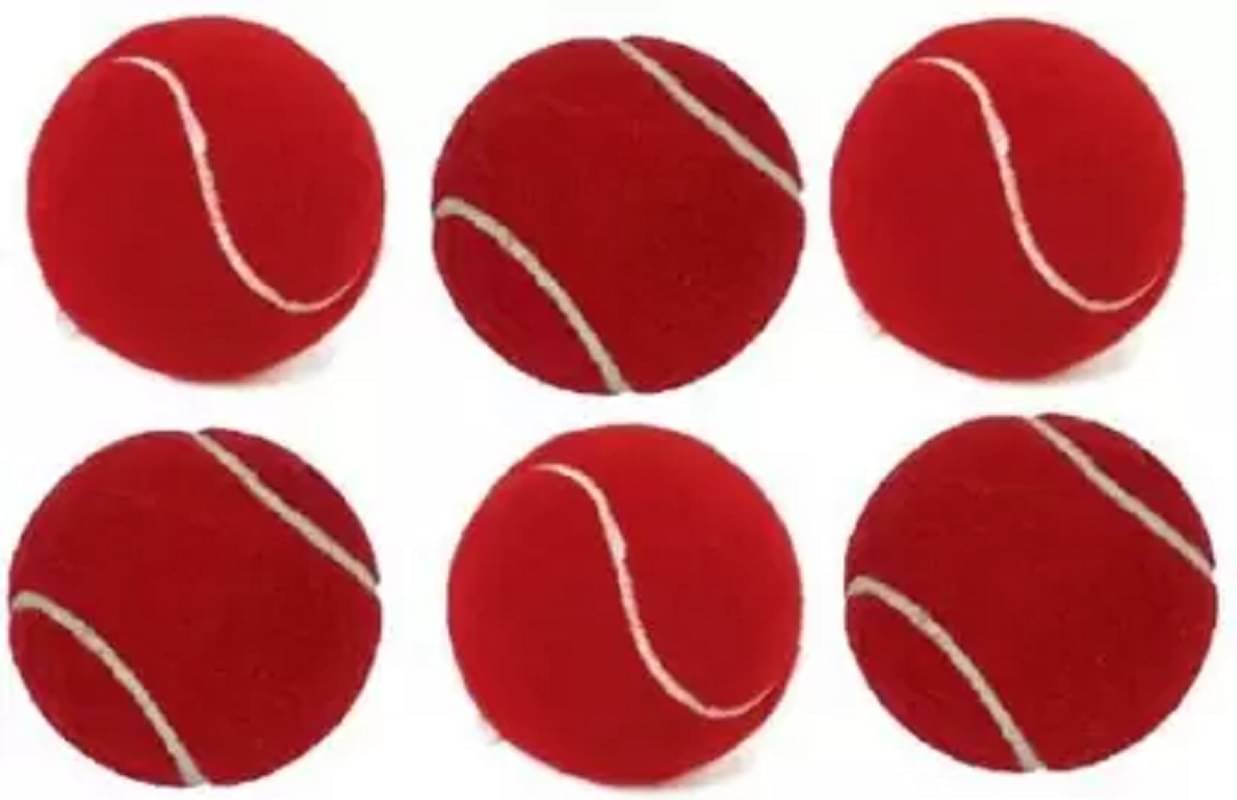     			A1VK Cricket Tennis Ball Red 6pec