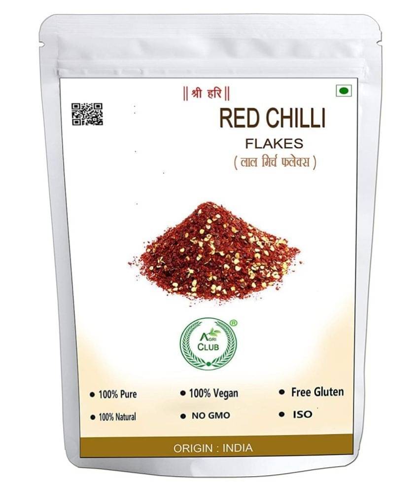 AGRI CLUB Natural Red Chilli Flakes 400 gm AGRI CLUB Natural Red Chilli Flakes 400 gm