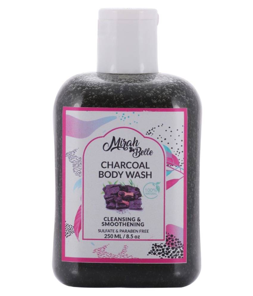     			Mirah Belle Activated Charcoal Body Wash (250 ml), Acne, Blemishes, Infection Prone Skin Body Wash 250 mL