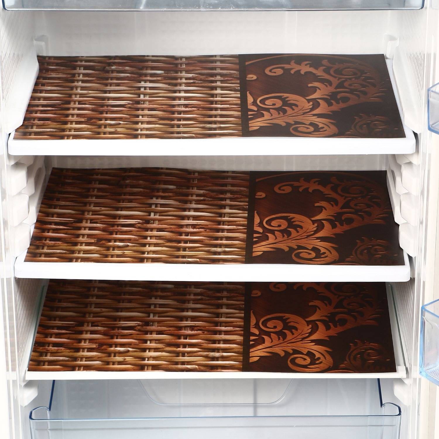     			Revexo Set of 3 PVC Multi Fridge Mats
