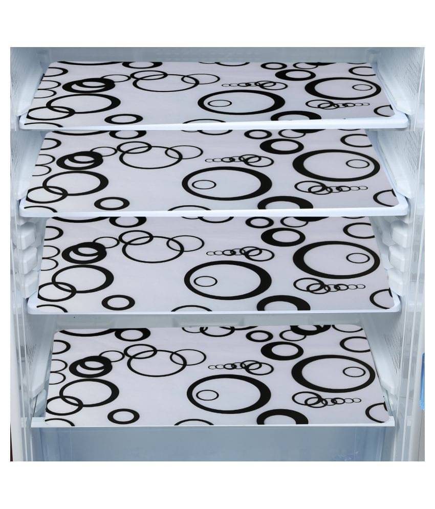 Revexo Set of 4 PVC Multi Fridge Mats Revexo Set of 4 PVC Multi Fridge Mats