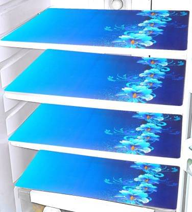 Revexo Set of 4 PVC Multi Fridge Mats Revexo Set of 4 PVC Multi Fridge Mats