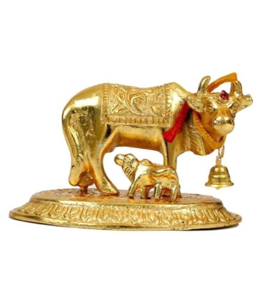     			nitin collection  Kamdhenu Cow Brass Idol
