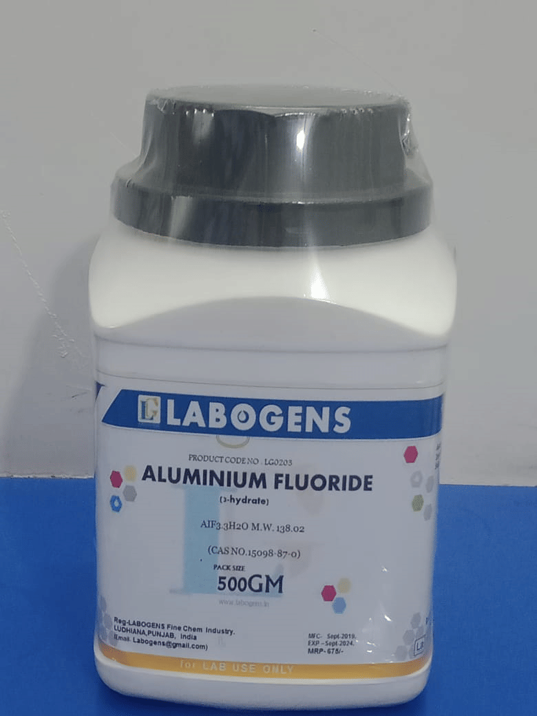 ALUMINIUM FLUORIDE (3-hydrate) 500GM