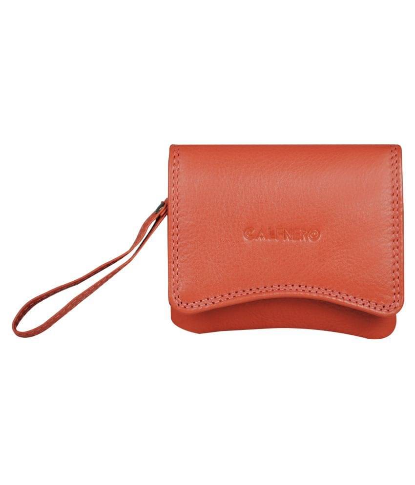     			Calfnero Orange Wallet