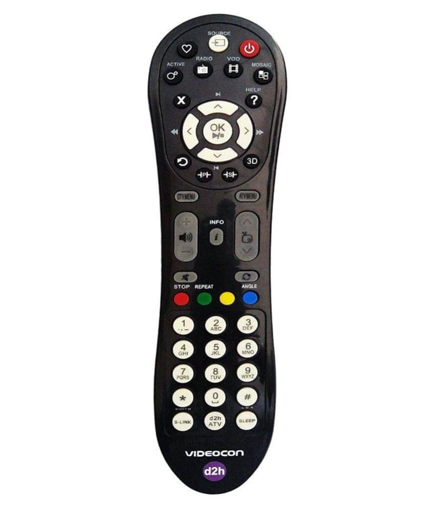 MILLIMAX Videocon DTH TV Remote Compatible with Videocon d2h Led MILLIMAX Videocon DTH TV Remote Compatible with Videocon d2h Led