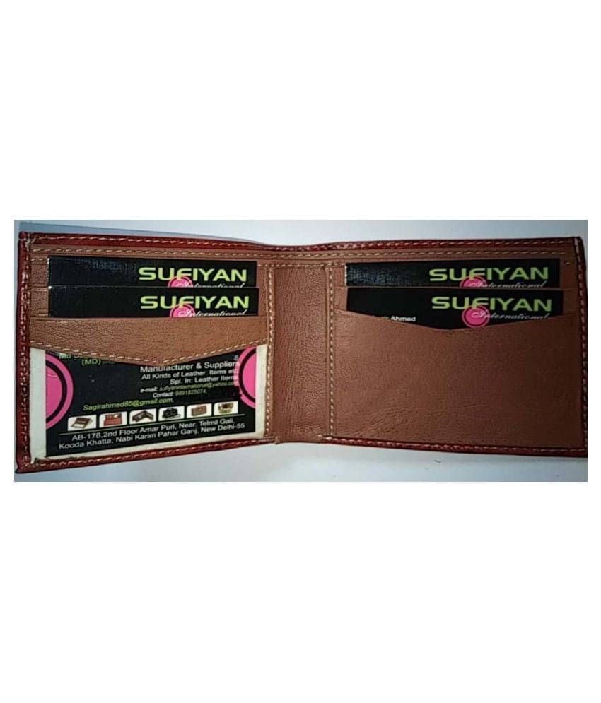     			SAGIR ITALIAN LEATHER Leather Brown Casual Regular Wallet