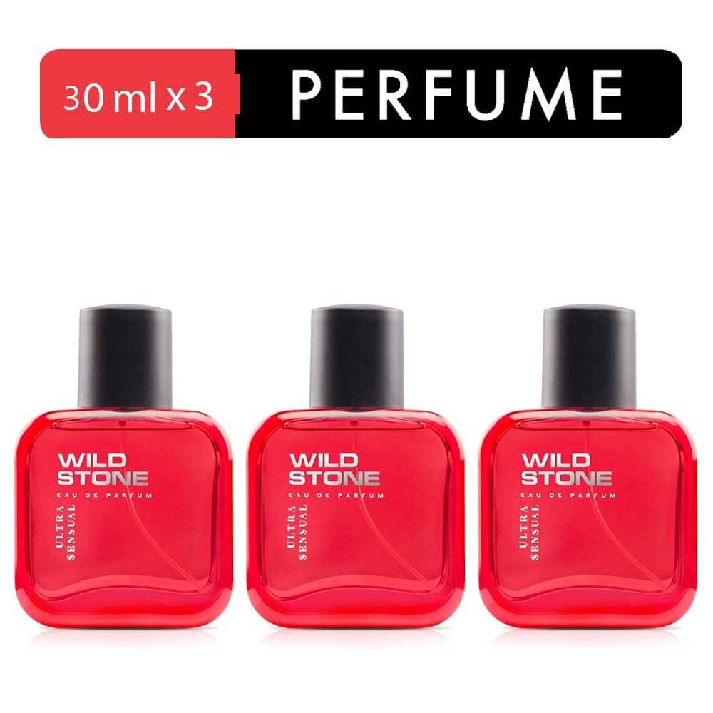 Wild Stone Ultra Sensual (30 ml each) Eau de Parfum - 90 ml (For Men)     			Wild Stone Ultra Sensual (30 ml each) Eau de Parfum - 90 ml (For Men)