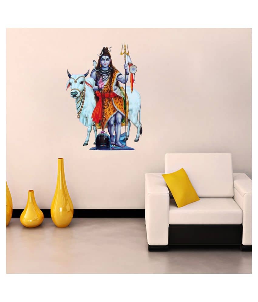 Decor Villa SHIVJI Religious & Inspirational Sticker ( 40 x 58 cms )